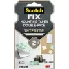 3M Scotch-Fix sisäkäyttöön kiinnitysneliöt 25 mm x 25 mm valkoinen (12 kpl:n pakkaus) 7100263584