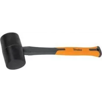 Bradas kumivasara 450 g antrasiitti/oranssi 340 mm lasikuitukahva luistamaton TPR-kahva DIY-HF6045
