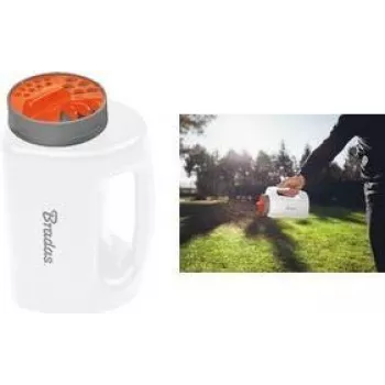 Bradas manuaalinen minilevitin WHITE LINE, 2 litraa, valkoinen/antrasiitti, muovi, ergonominen kahva, 1 kpl (WL-SE101)