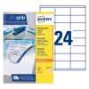 AVERY yleis-etiketit 70 x 35 mm valkoinen Ultragrip, 2400 etikettiä (3422-100.FR)