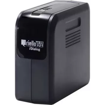 Riello UPS iDialog IDG 600 - 600 VA line-interactive UPS, 4 Schuko-lähtöä, USB, torni, musta