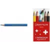 Caran d'Ache Swisscolor Aquarelle vesiliukoiset värikynät, 6 kpl:n pakkaus, setripuu, kuusikulmainen 1286.806