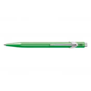 Caran d'Ache 849 PopLine Fluo kuulakärkikynä - fluoresoivan vihreä runko, sininen medium-muste 849.230