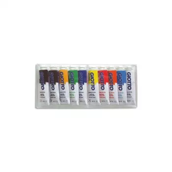 GIOTTO erittäin hieno guassi värisarja, 10 x 10 ml alumiinituubit, eri värit F30190000