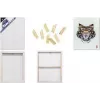 KANGARO K-820021 3D-kiilakehys-kanvas, 500 x 600 mm, 37 mm syvä reuna, 100 % puuvilla 380 g/m², 3-kerros gessopohjustettu, valkoinen, 1 kpl