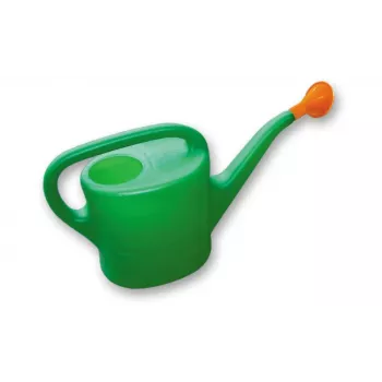 Bradas kastelukannu 5 litraa vihreä/oranssi tukeva PVC ergonomisella kahvalla ja pitkällä kaatonokalla KTK05