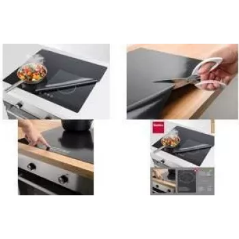 Metaltex induktiolieden suojamatto 610 x 520 mm musta lasikuitu silikonipinnoitteella 252495000