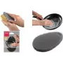 Metaltex silikoninen puhdistussieni, soikea, harmaa, joustava, 1 kpl 297615000