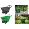 Bradas HANDY-GO puutarhakärry 90 L vihreä, 150 kg kantavuus, muovikaukalo, teräsrunko, ilmarengas TQ-WB090GR