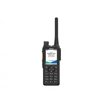 Hytera HP785G BT V1 VHF digitaalinen/analoginen käsiraadio GPS:llä, Bluetooth, 2400mAh akku, pöytälaturi, antenni ja vyöklipsi