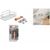 Metaltex Reflex Luxy Vacuum-Fix seinähylly hopea 1 taso 403329000