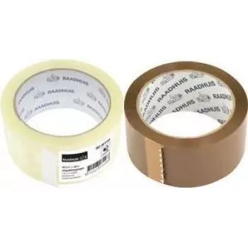 RAADHUIS äänetön ruskea polypropeenipakkausnauha, 48 mm x 66 m, 6 rullaa (RD-351146)