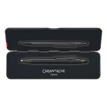 CARAN D'ACHE Fixpencil BLACK CODE lyijytäytekynä, 2 mm, mattamusta kuusikulmainen alumiinikotelo 22.496