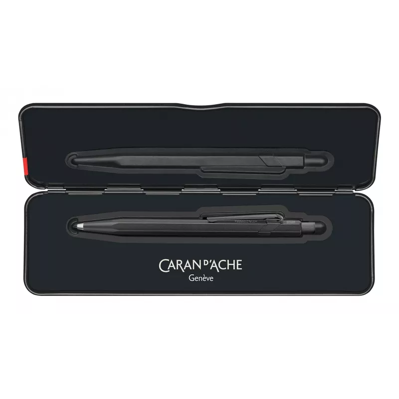 CARAN D'ACHE Fixpencil BLACK CODE lyijytäytekynä, 2 mm, mattamusta kuusikulmainen alumiinikotelo 22.496