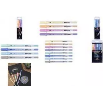 SAKURA Gelly Roll Moonlight Pastel Sunrise geelikynä, fluoresoiva vihreä, 0,5 mm viiva, rollerball POXPGBMOO4A