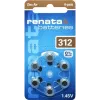 Renata ZA312 sinkki-ilma kuulokojeen paristo PR41 165 mAh 1,4 V 6 kpl:n pakkaus ZA312.DP6 0HG
