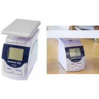 RAADHUIS RD-351143 digitaalinen postivaaka 500 g, 1 g jako, valkoinen/sininen muovi, tara, päälle/pois, paristokäyttöinen