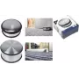 Kangaro K-11000 kromattu metallinen ovenpysäytin, 100 mm halkaisija, 45 mm korkeus, 1,25 kg