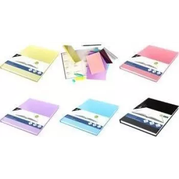Kangaro K-5350 luonnoskirja, 80 arkkia, A4, pastellinkeltainen paperi, 100 g/m², hapoton, kovakantinen