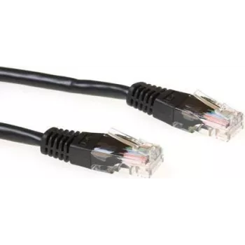 ACT IB9901 Cat6 U/UTP verkkokaapeli, 1 m, musta