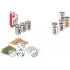 Metaltex Shake Line maustesirottelusetti, 3 osaa, lasi ja ruostumattomat teräs- ja muovikierrekannet, kutakin 100 ml 259851000