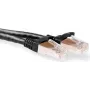 ACT 0,5 m Cat6a S/FTP (S-STP) musta verkkokaapeli (IB9200)