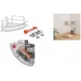 Metaltex Reflex LUXY & VacuumFix kulmahylly, hopea, 1 taso, poraamaton asennus 403330000