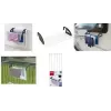 Metaltex Click lämpöpatteri- ja parveketeline pyykille, hopea/musta, 3 m kuivauspituus, taitettava, epoksipinnoitettu teräs, 5 tankoa 405810039