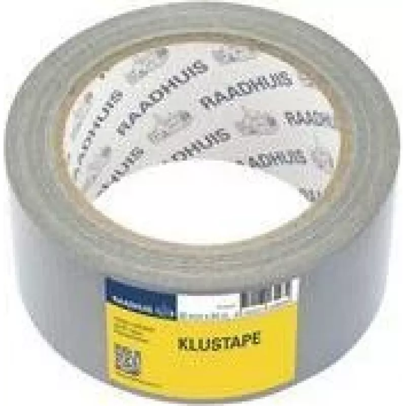RAADHUIS kangasteippi, 50 mm x 50 m, hopeinen korjausteippi, käsin repäistävä – 1 rulla (RD-351312)