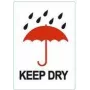 RILLPRINT KEEP DRY pysyvästi liimautuvat varoitetarrat, valkoinen/punainen/musta, 74 x 105 mm, 500 tarraa per rulla 76960