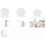Esmeyer Arcoroc EVERYDAY keittolautanen, 225 mm, valkoinen karkaistu lasi, 6 kpl:n sarja (384-3101)