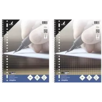 KANGARO collegelehtiö A4 ruudullinen 10 mm, 80 arkkia, 23 reikää, 60 g/m², ilman marginaalia (K-5574)