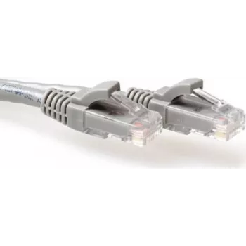 ACT IB3052 CAT6A U/UTP Snagless -verkkokaapeli, 0,25 m, harmaa