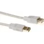ACT SB2198 USB 2.0 jatkokaapeli USB-A uros - USB-A naaras, 1,8 m, norsunluu