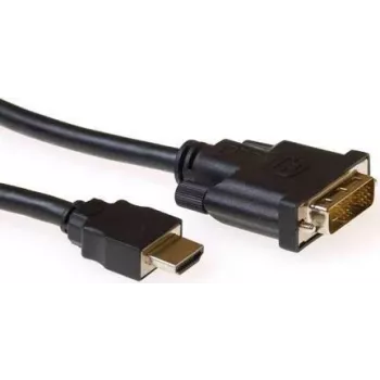 ACT AK3739 HDMI A -uros DVI-D -uros Single-Link-muunnoskaapeli 1 m musta