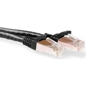 ACT 1,5m Cat6a S/FTP verkkokaapeli, musta (IB9251)