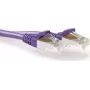 ACT violetti 15m LSZH S/FTP CAT6A Snagless -verkkokaapeli FB8715