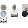 NEXTIME NXT ECO seinäkello 300 mm beige kellotaulu harmaa kotelo valkoiset numerot kvartsi 7373BE