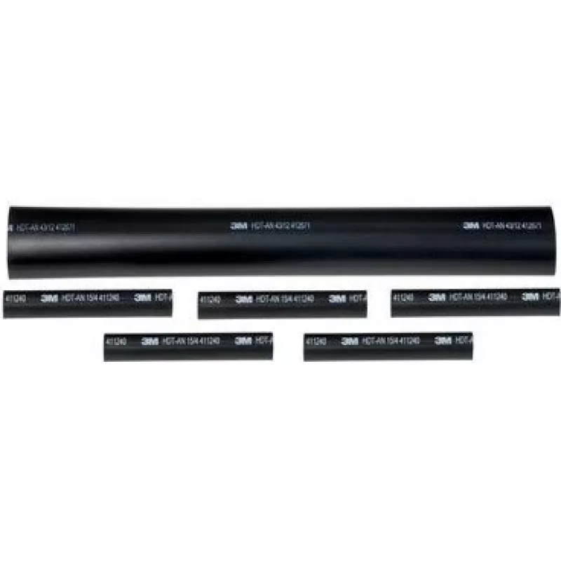 3M TE100050984 lämpökutistesukka 12,7 mm musta 4 kpl:n pakkaus