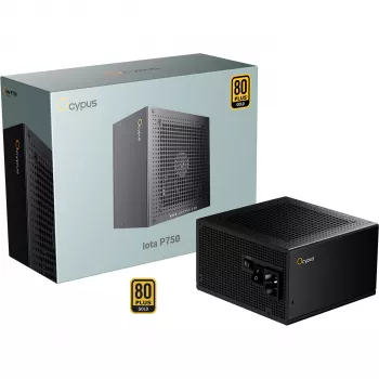 OCYPUS Iota P750 750W 80 PLUS Gold täysin modulaarinen ATX 3.0 virtalähde - musta