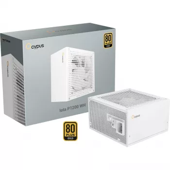 OCYPUS Iota P1200 White 1200W 80 PLUS Gold täysin modulaarinen ATX 3.0 virtalähde