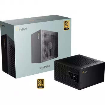 OCYPUS Iota P850 musta 850W 80 PLUS Gold täysin modulaarinen ATX 3.0 PCIe 5.0 virtalähde