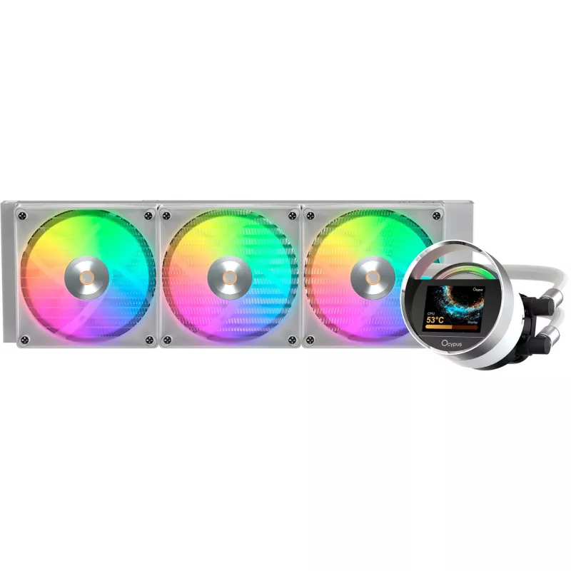 Ocypus Sigma L36 ARGB valkoinen 360mm neste-CPU-jäähdytin