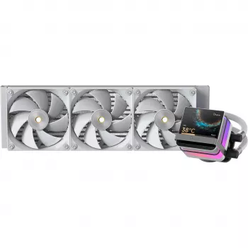 Ocypus Sigma L36 PRO valkoinen 360mm ARGB AIO neste-CPU-jäähdytin