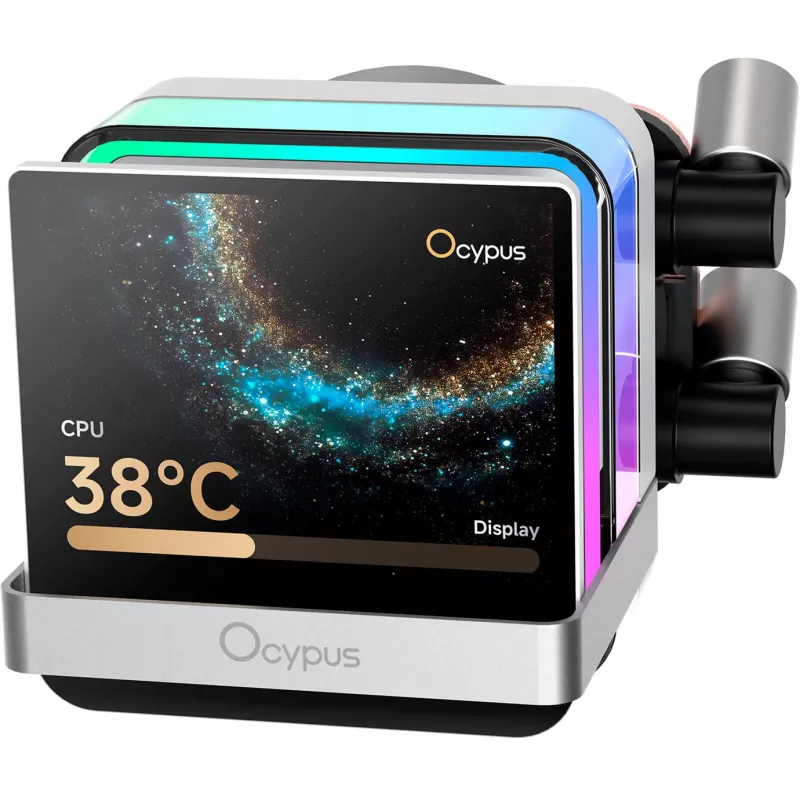 Ocypus Sigma L36 PRO valkoinen 360mm ARGB AIO neste-CPU-jäähdytin