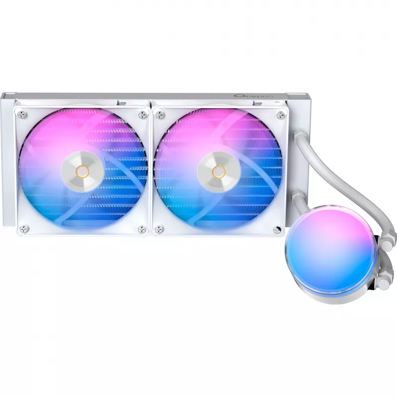 Ocypus Delta L24 ARGB V2 valkoinen 240mm AIO neste-CPU-jäähdytin