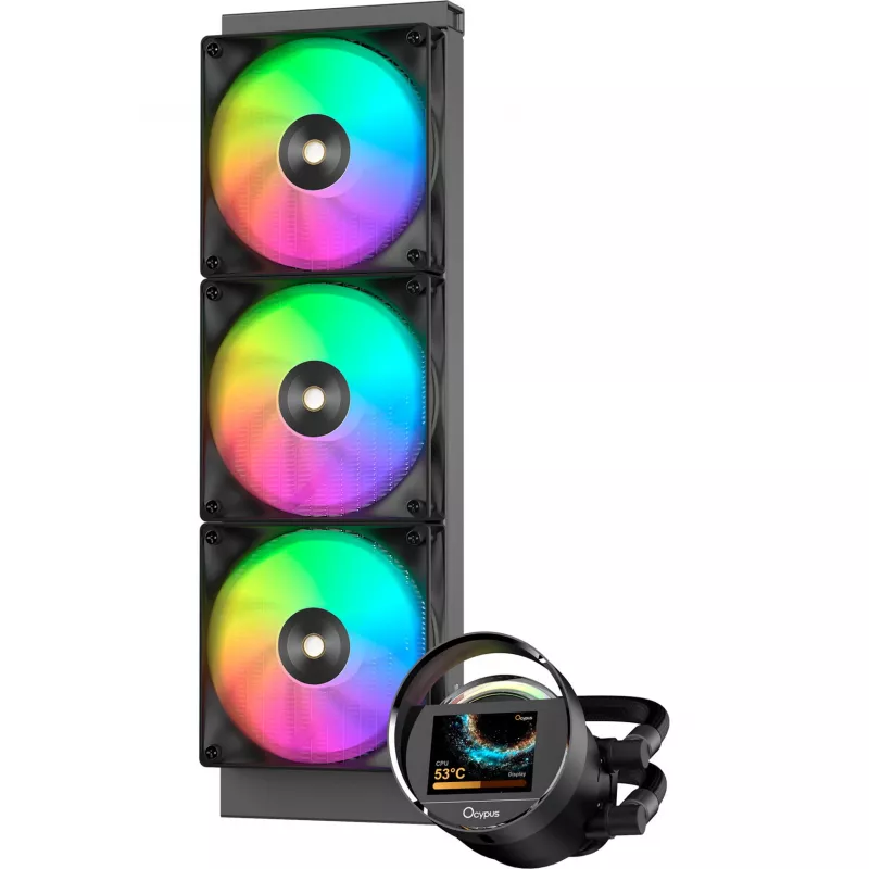 Ocypus Sigma L36 ARGB musta 360mm AIO neste-CPU-jäähdytin