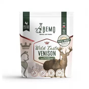 BEMO Cat Wild Taste riistaliha - kuivaruoka kissoille - 2,5 kg