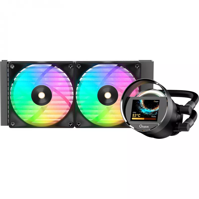 Ocypus Sigma L24 ARGB 240mm neste-CPU-jäähdytin - musta