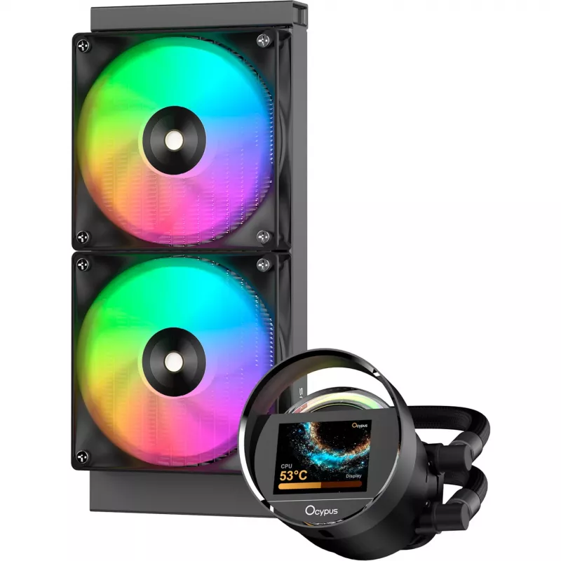 Ocypus Sigma L24 ARGB 240mm neste-CPU-jäähdytin - musta